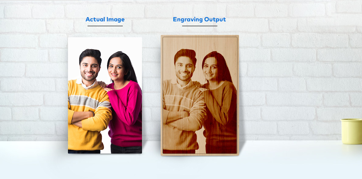 Engraved Wooden Photo Frame Vistaprint